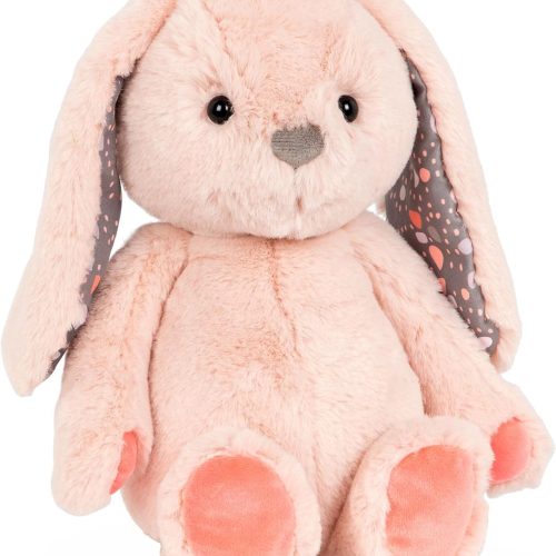 Bunny stuffed animal with super soft and cozy plush, washable, non-toxic materials, safe for babies and toddlers.