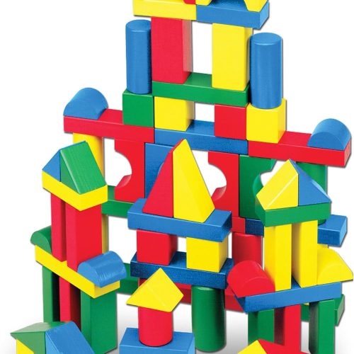 Stacking cups set with 8 colorful cups for baby learning and bath time water play.