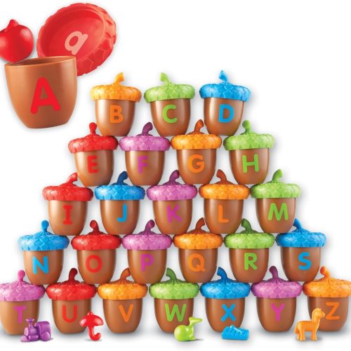 Wooden alphabet number shape puzzle set for toddlers age 3 and up, 3-in-1 learning puzzle toy.